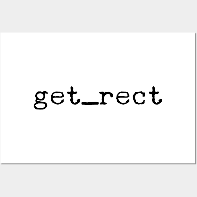 get_rect Wall Art by GMAT
